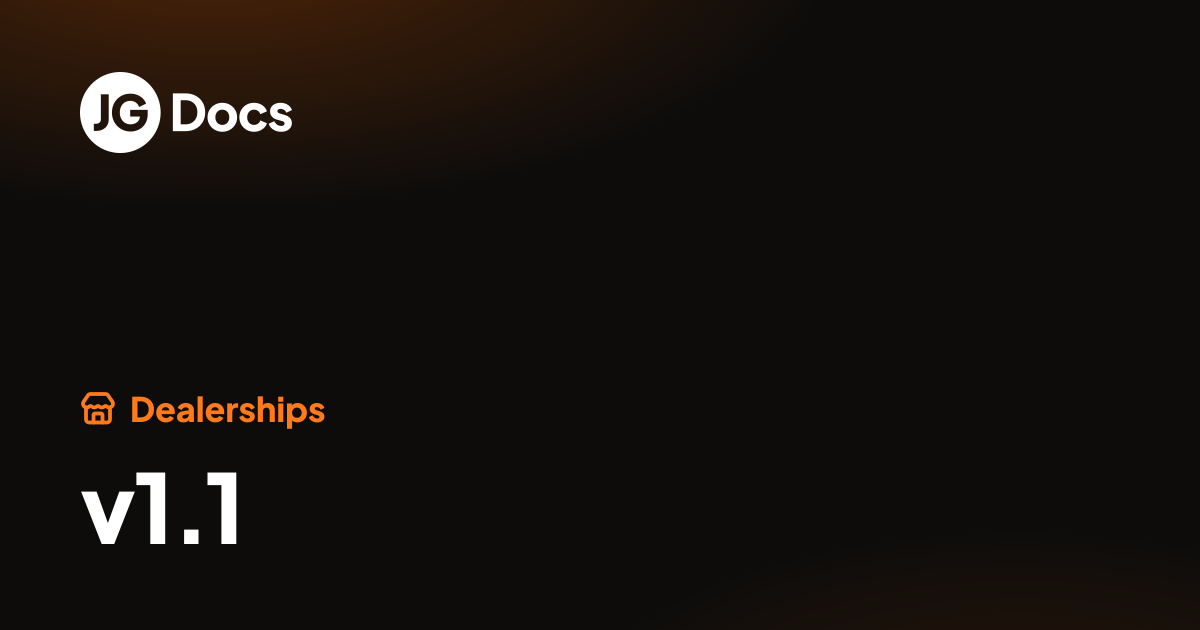 v1.1 | JG Scripts Docs