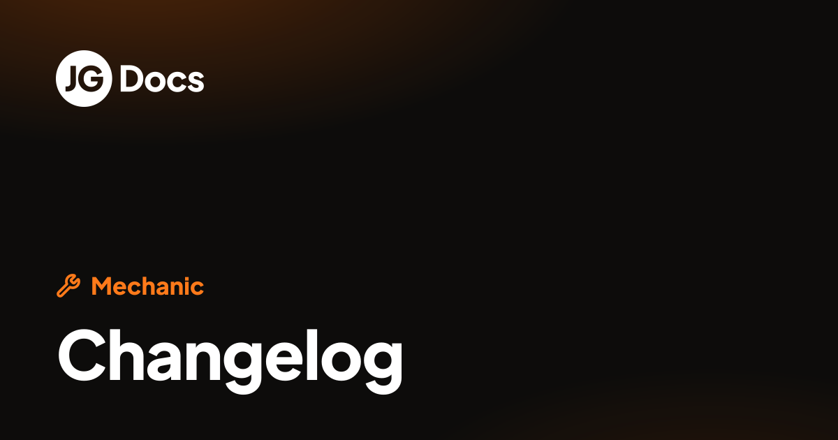 Changelog | JG Scripts Docs